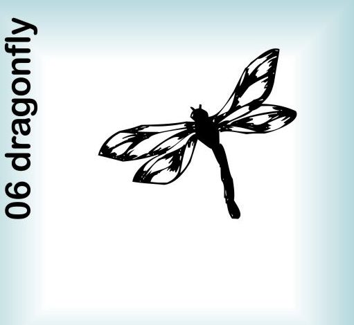 Rubber Stamp - Dragonfly
