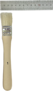 Premium Natural Bristle Brush Flat 2.5cm #1